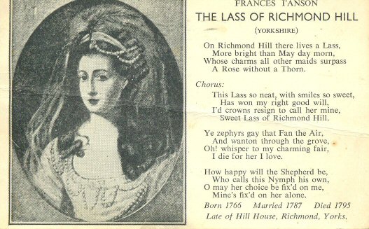 The Lass of Richmond Hill postcard