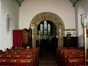 St Oswalds, Hauxwell, interior